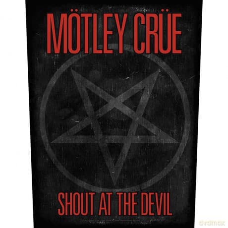 Motley Crue: Back Patch: Shout At The Devil Pentagram