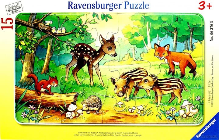RAVENSBURGER 15 el. Zwierzątka z Lasu