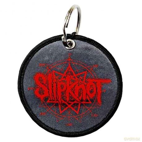 Slipknot: Patch Keychain: Logo & Nonagram (Double Sided)