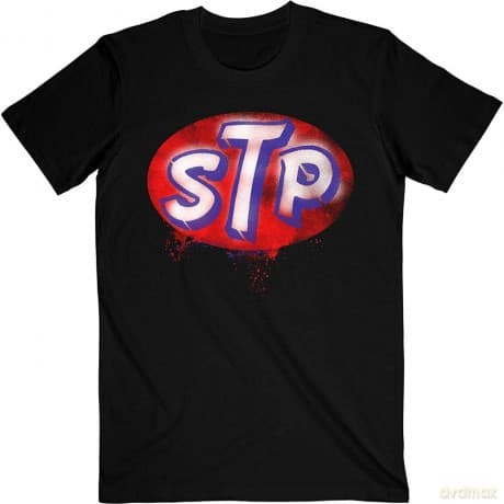 Stone Temple Pilots: Unisex T-Shirt: Red Logo (Black) (Medium)