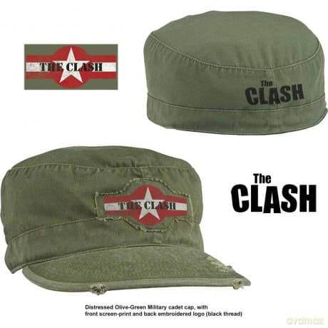 The Clash: Unisex Military Cap: Star Logo (Distressed) (Medium)