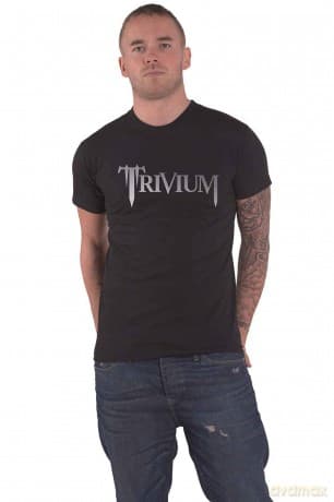 Trivium: Unisex T-Shirt: Classic Logo (Black) (Metalic Print) (XX-Large)