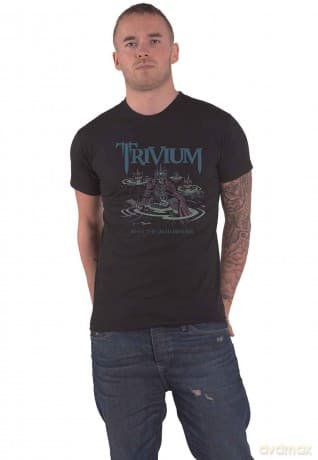 Trivium: Unisex T-Shirt: Perched Dragon (Black) (Back Print) (XX-Large)