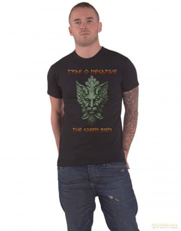 Type O Negative: Unisex T-Shirt: Green Man (Black) (Back Print) (XX-Large)