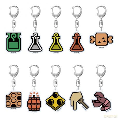 Monster Hunter Wilds Acryl Keychains Item Icon 6 cm Assortment (10)
