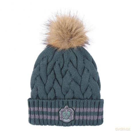 Harry Potter Beanie Pompon Slytherin Dark Green