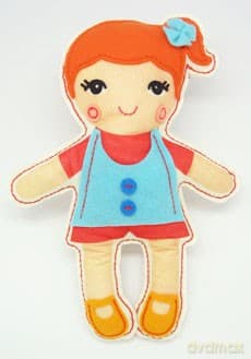 Ola Lalka Przytulanka Filcowe Robótki