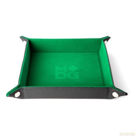FanRoll Folding Dice Tray Velvet Green