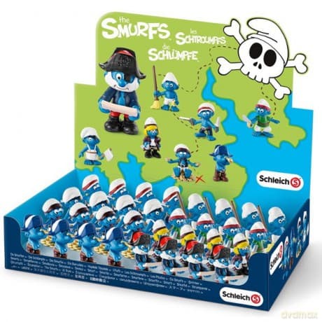 Schleich Display Smerfy 32 sztuk 2014
