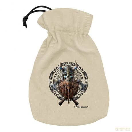 Anne Stokes Dice Pouch Viking Skull