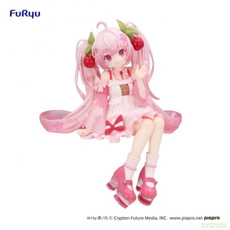 Hatsune Miku Noodle Stopper PVC Statue Sakura Miku 2025 14 cm