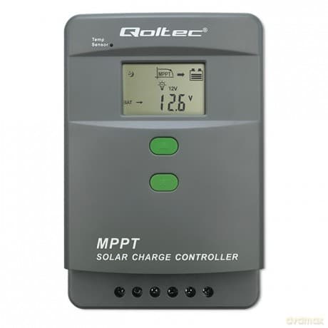 Solarny regulator ładowania MPPT z czujnikiem temperatury 50A | 12V/24V | LCD | Bluetooth | APP | GEL | LiFePO4