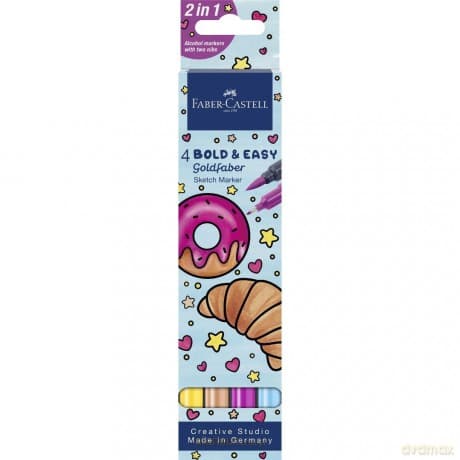 Pisak Goldfaber dwustronny 4 kolory
