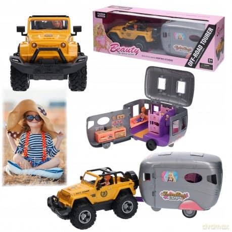 Auto Dla Lalek Z Przyczepą G210278