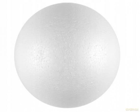 Styropianowe Bombki KULE do zdobienia 9 cm - kpl 6 szt w folii FOA-16043