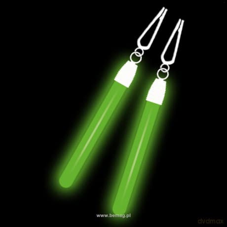 Świecące w ciemności podłużne kolczyki