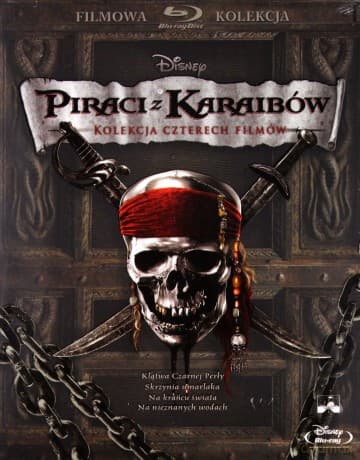 Piraci z Karaibów Pakiet filmów 1-4
