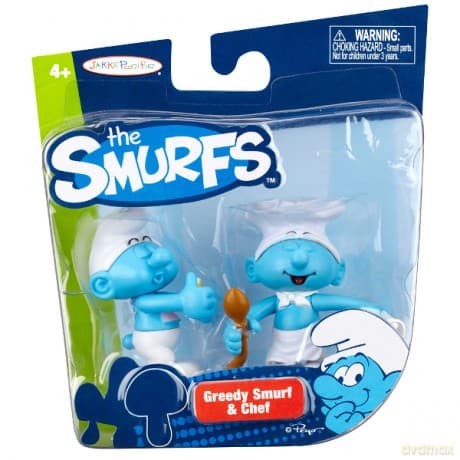 SMURFS zestawaw 2 Fig Łasuch & Kucharz