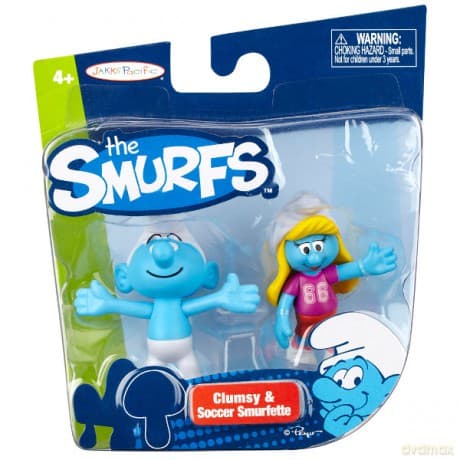 SMURFS zestawaw 2 Fig Smerfetka & Ciamajda