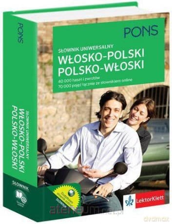 Słownik uniwersalny włosko- polski i polsko- włoski PONS