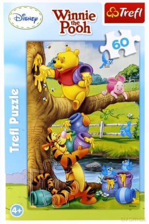 TREFL Puzzle 60 el. Kubuś Puchatek Małe co nieco