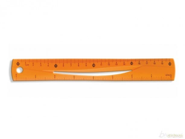 Linijka pomarańczowa elastyczna 20 cm