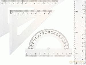 Zestaw kreślarski transparentny