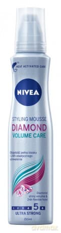 Nivea Hair Care Styling pianka do włosów Diamond Volume ultra mocna 150 ml