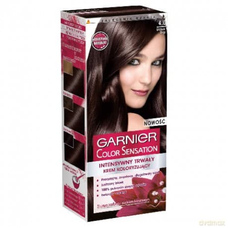 Garnier Color Sensation krem koloryzujący 4.0 Deep Brown, głęboki brąz