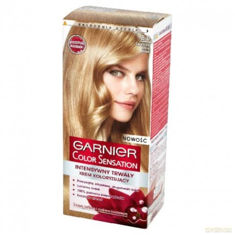 Garnier Color Sensation krem koloryzujący 8.0 Light Blond, świetlisty jasny blond