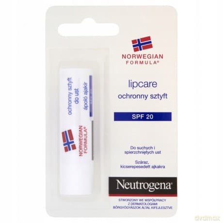 Neutrogena Formuła Norweska: Ochronny sztyft do ust SPF 20, 4.80 g