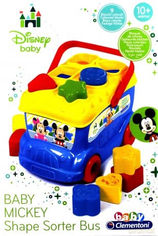CLEMENTONI Autobus Baby Mickey - Sorter kształtów