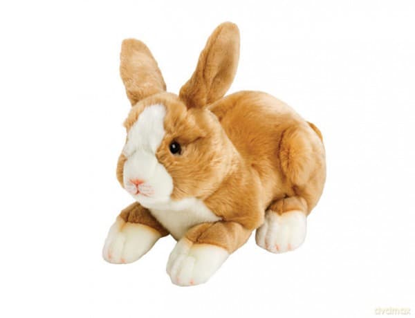 Beżowo- Biały Króliczek 31 cm