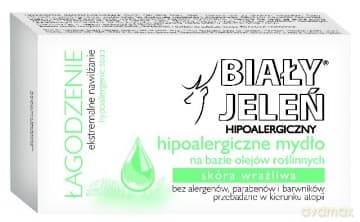 Biały Jeleń: Mydło hipoalergiczne naturalne - Łagodzenie 85 g