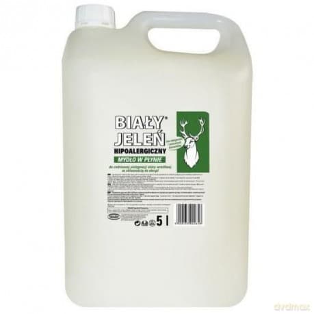 Biały Jeleń: Mydło hipoalergiczne w płynie 5 Litrów