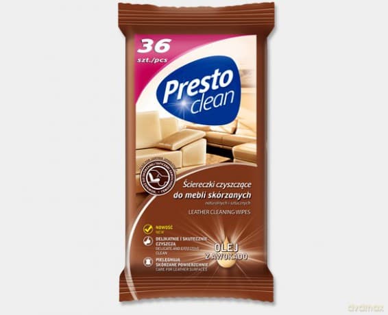 Presto Czyszczące ściereczki do mebli skórzanych