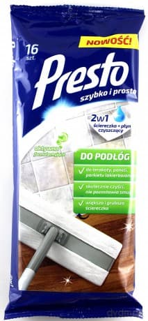 Presto Czyszczące ściereczki do podłóg 1 op. - 16 szt.