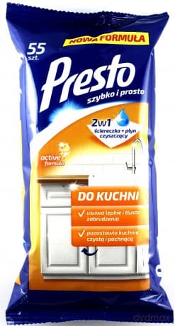 Presto Uniwersalne ściereczki czyszczące do kuchni 1 op. - 55 szt.