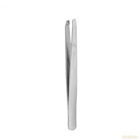 Donegal pęseta kosmetyczna Skośna srebrna