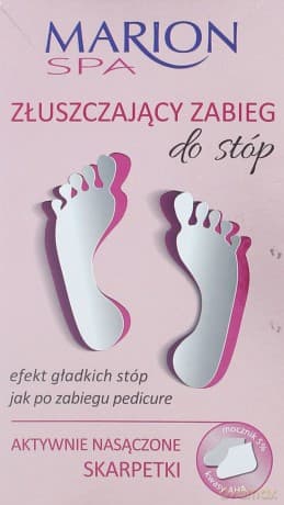 Marion Spa Złuszczający zabieg do stóp. (2x20 ml) + skarpetki