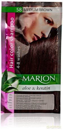 Marion Szampon koloryzujący 4 - 8 myć nr 58 średni brąz