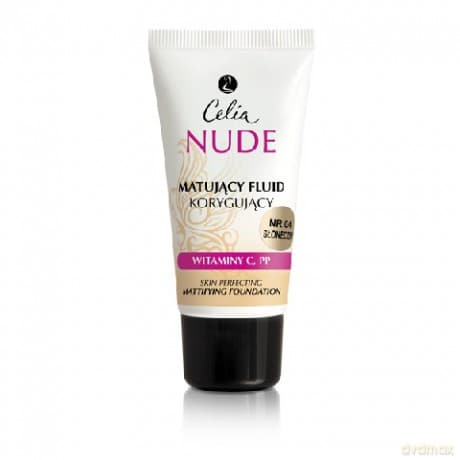 Celia Nude Make-Up fluid matująco - korygujący 04 słoneczny