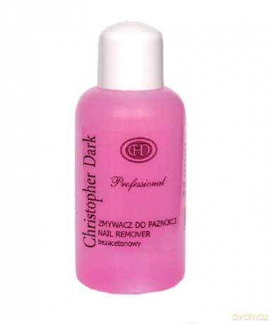 Christopher Dark Zmywacz do paznokci bezacetonowy 150 ml różowy