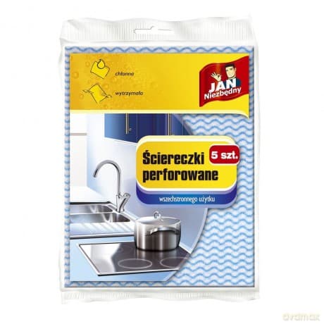 Jan Niezbędny Ściereczka wiskozowa perforowana 5 szt.