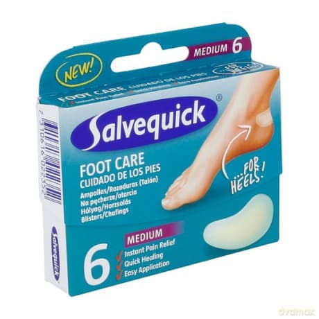 Plastry Salvequick Hydrokoloidalna ochrona stóp - średni 6 szt