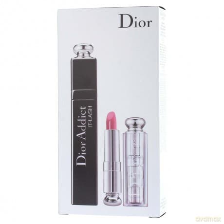 Dior Mascara Addict It-Lash Wydłużający tusz do rzęs 9 ml - 092 It-Black czarny + Dior Addict pomadka do ust 1,4