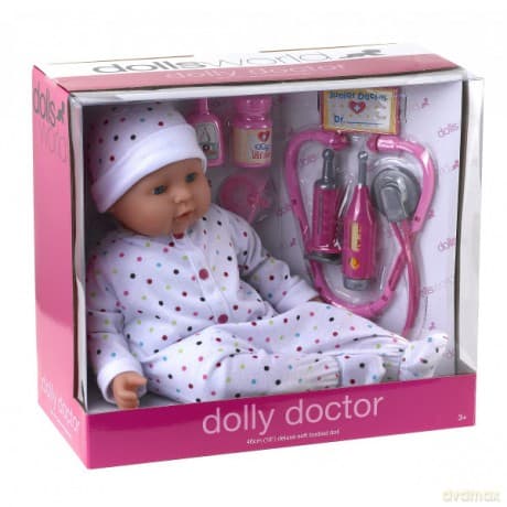 PETERKIN Lalka bobas 46 cm Dolly Doctor