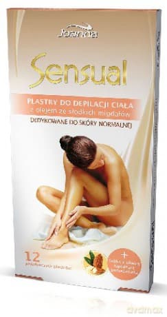 Joanna Plastry do depilacji ciała Migdał 1op.(12szt)