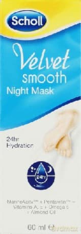 Scholl Akcesoria Do Stóp Velvet Smooth Maska Do Stóp Na Noc 60ml