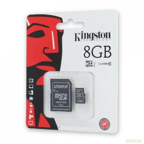 Karta pamięci Kingston microSDHC 8 GB z adapterem klasa 10